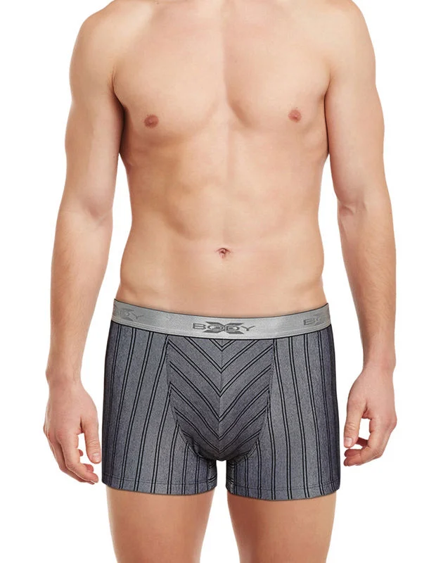 Athletic - grade men's trunks for sportsBodyX Striped Trunks-BX27T-Black