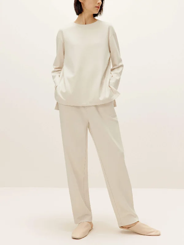 Cotton men's robes with a classic shawl collarBoundless Side Slit Sweatshirt