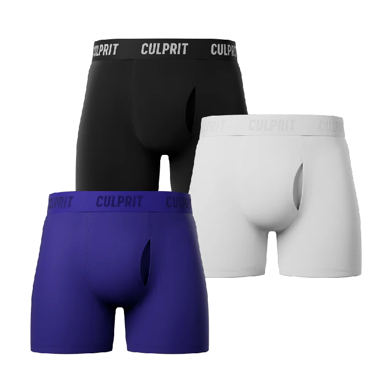 Low - rise men's boxer briefs for a modern silhouetteBoxer Brief w/ fly N°10 Bundle 3-Pack Low - rise men's boxer briefs for a modern silhouetteBoxer Brief w/ fly N°10 Bundle 3-Pack