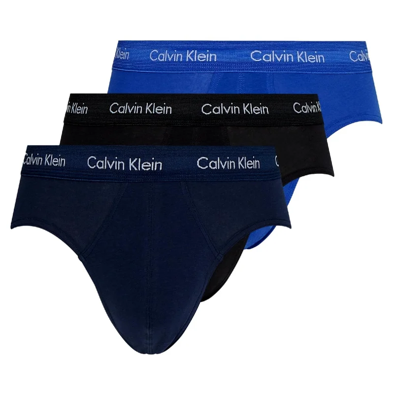 Patterned men's briefs with unique printsCalvin Klein 3 Pack Cotton Stretch Brief - Black/Blue/Navy Patterned men's briefs with unique printsCalvin Klein 3 Pack Cotton Stretch Brief - Black/Blue/Navy