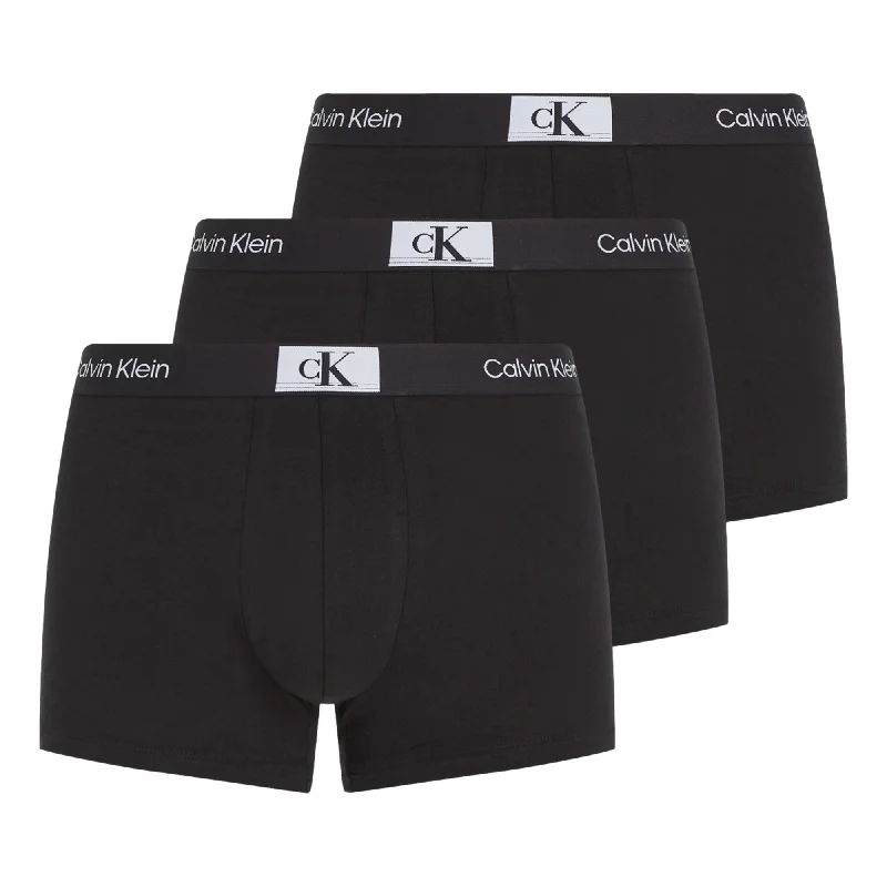 Low - rise men's trunks for a trendy lookCalvin Klein CK 96 Cotton Trunk 3 Pack - Black/Black/Black Low - rise men's trunks for a trendy lookCalvin Klein CK 96 Cotton Trunk 3 Pack - Black/Black/Black