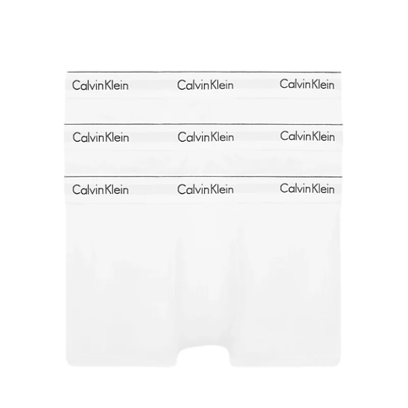 Athletic - grade men's trunks for sportsCalvin Klein Modern Cotton Stretch Trunks 3 Pack - White Athletic - grade men's trunks for sportsCalvin Klein Modern Cotton Stretch Trunks 3 Pack - White