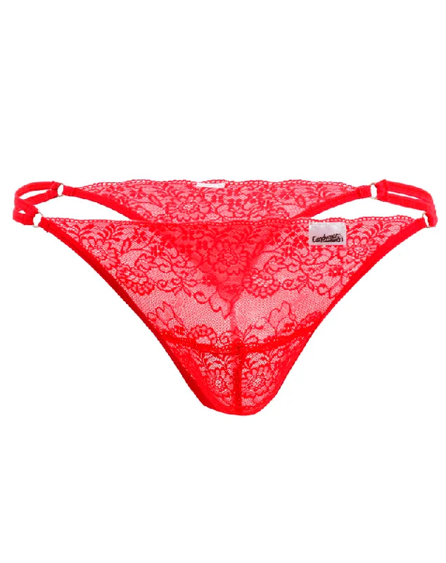 Microfiber men's thongs for a smooth feelCandyman 99421x Lace G-string Thongs