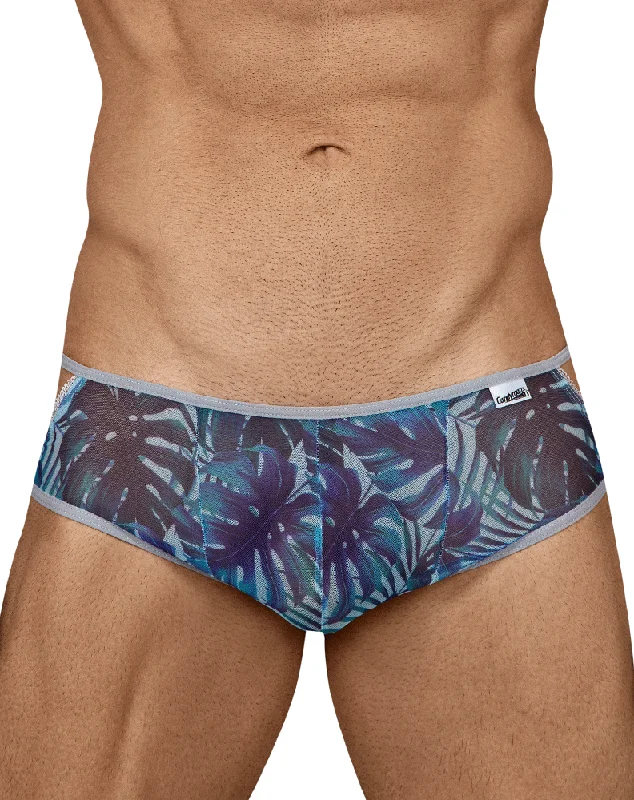 Soft cotton men's briefs for ultimate comfortCandyman 99439 Floral Briefs Blue