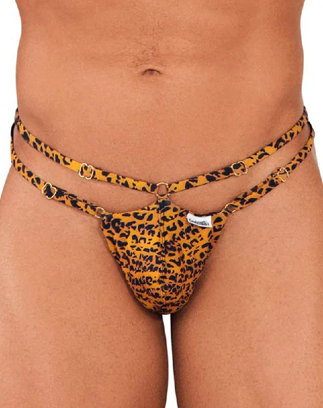 Leather men's thongs for a fetish lookCandyman 99712 Safari Thongs