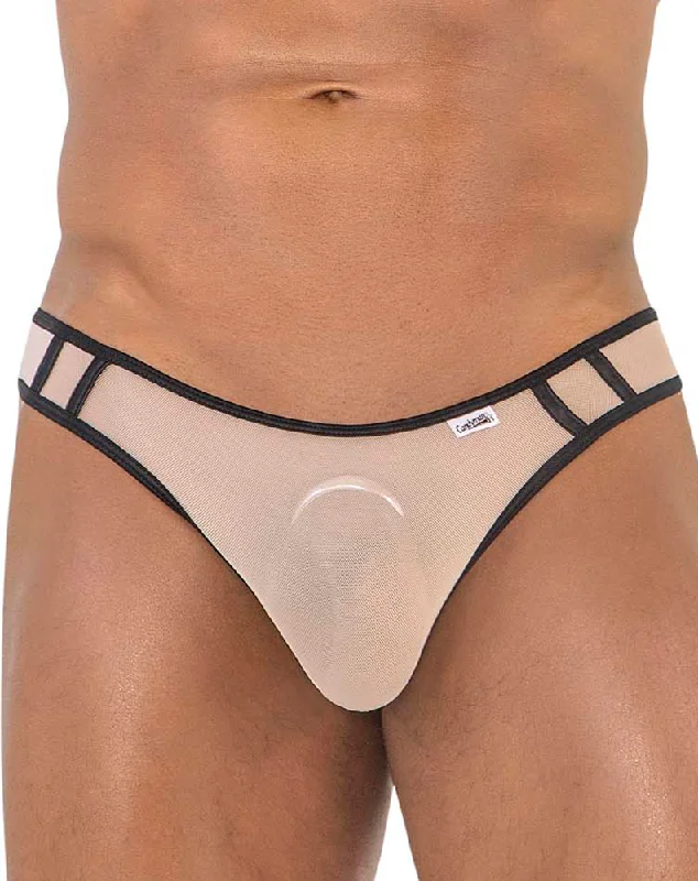 Patterned men's thongs, such as stripes or polka dotsCandyman 99767 Sports Mesh Thongs Beige Patterned men's thongs, such as stripes or polka dotsCandyman 99767 Sports Mesh Thongs Beige