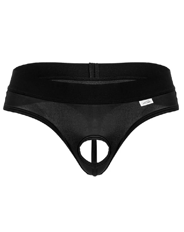 Low - rise men's thongs for a modern styleCandyman 99781 Protuder Thongs Black