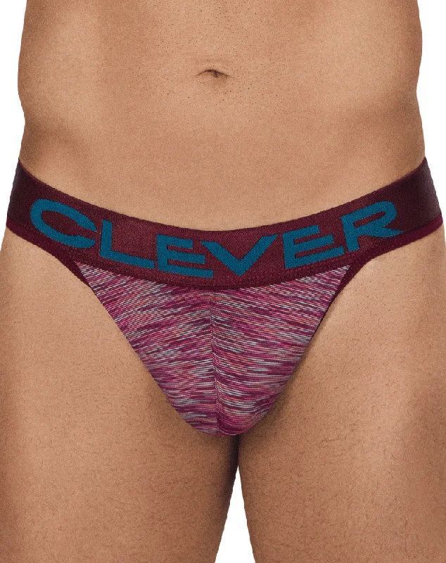 Sheer men's thongs for a provocative appearanceClever 0550-1 Stepway Thongs Grape