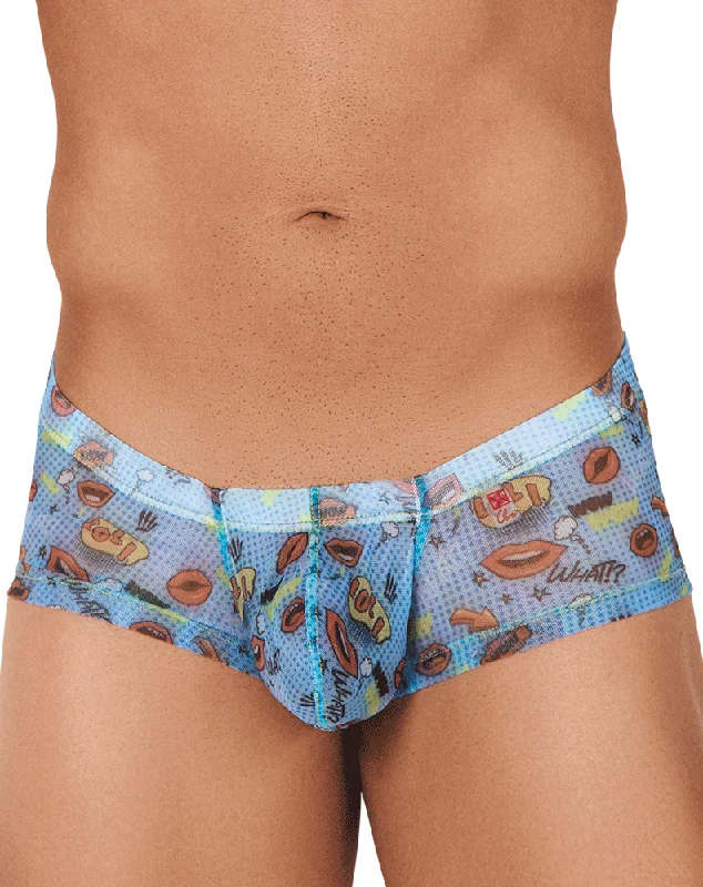 Designer men's trunks with a fashionable edgeClever 0607-1 Motivation Trunks Blue