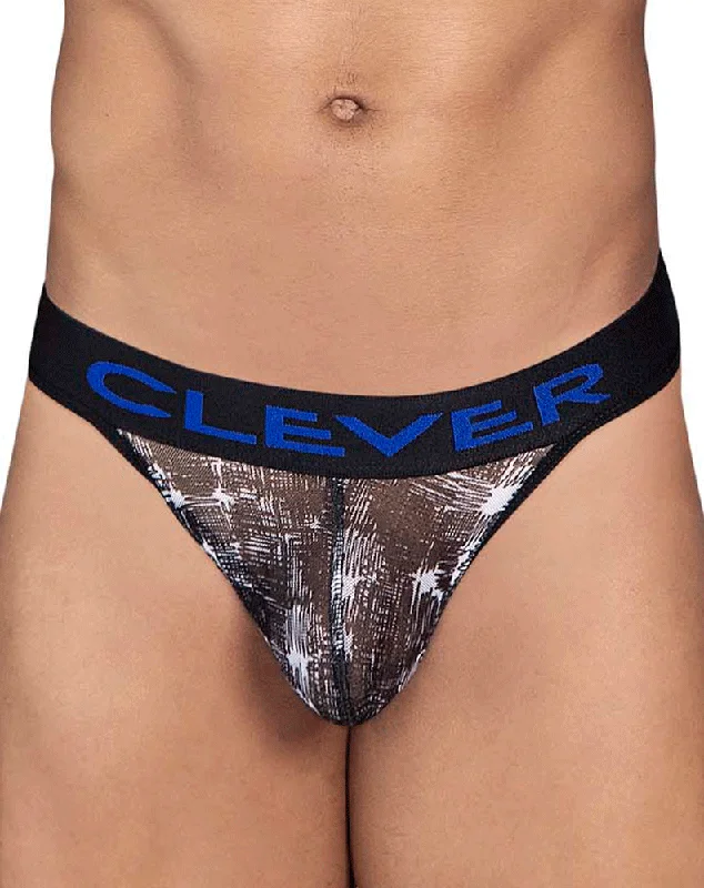Low - rise men's thongs for a modern styleClever 0920 Code Thongs Black
