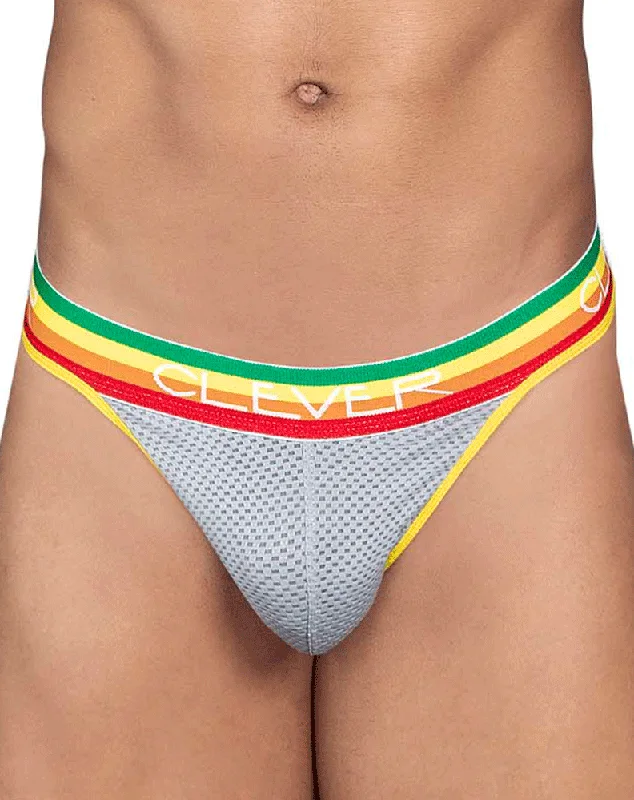 Microfiber men's thongs for a smooth feelClever 0925 Luky Thongs Gray