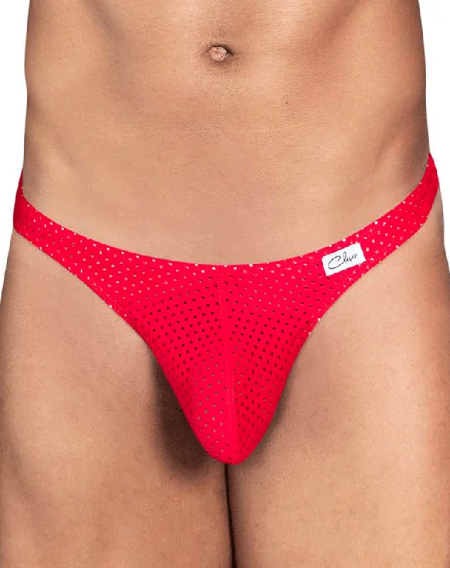Stretch - lycra men's thongs for flexibilityClever 0931 Guard Thongs Red