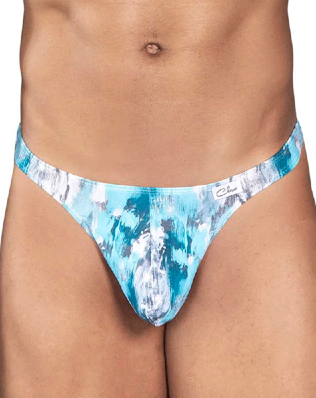 Elastic - banded men's thongs for a secure fitClever 0932 Art Thongs Gray
