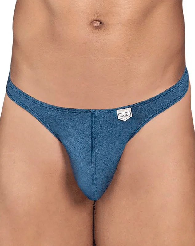 Seamless men's thongs for a discreet lookClever 0934 Set Thongs Blue