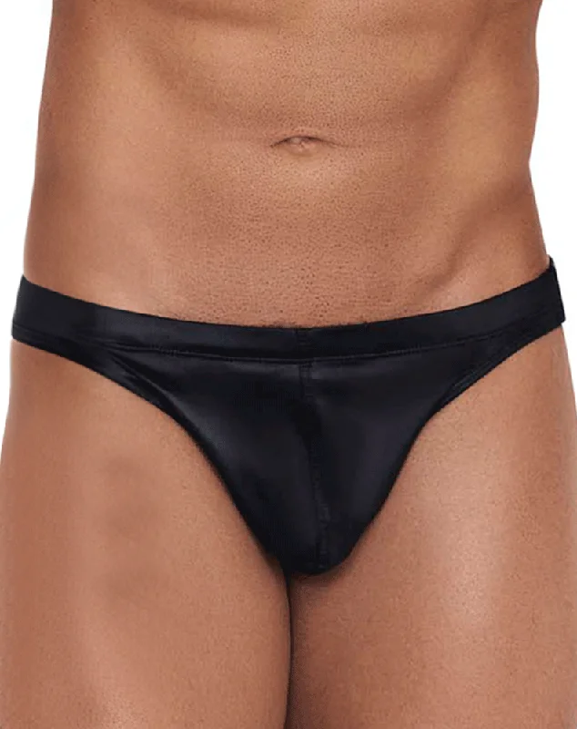Solid - color men's thongs in simple huesClever 1230 Karma Thongs Black