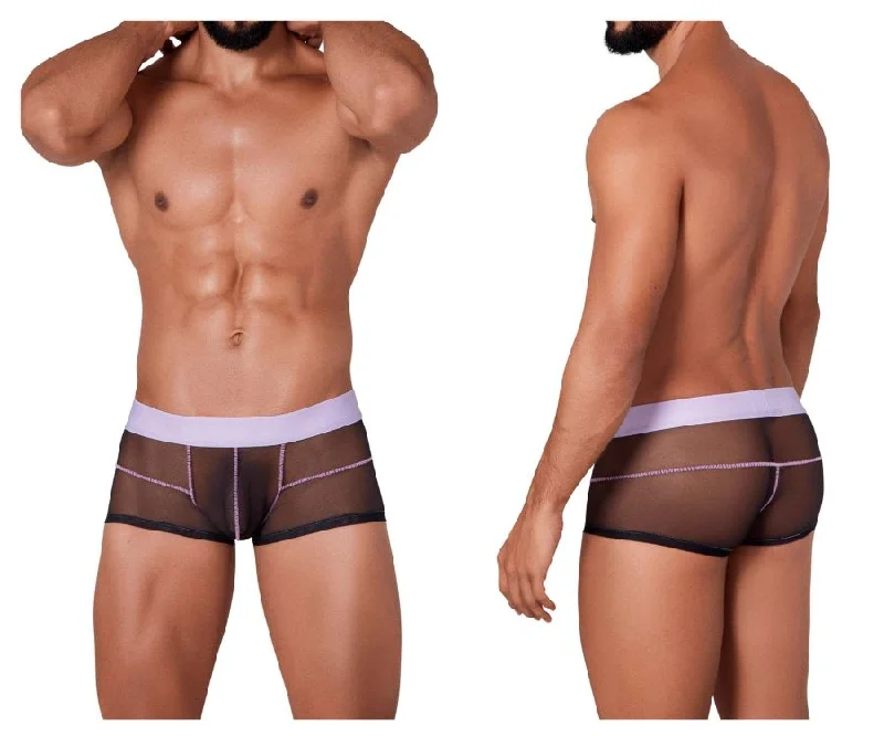 Microfiber men's boxer briefs for a smooth feelClever 1312 Hunch Trunks Color Black