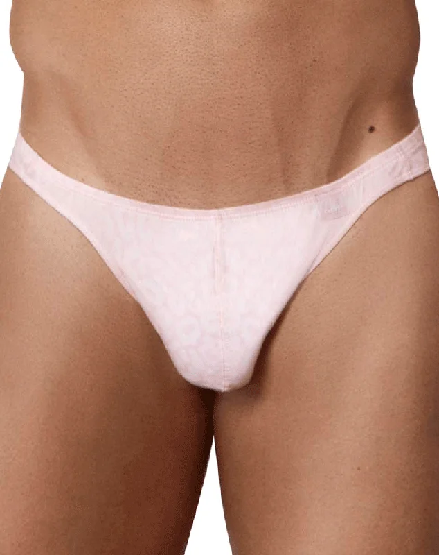Soft - fabric men's thongs for a gentle touchClever 1570 Shine Thongs Pink