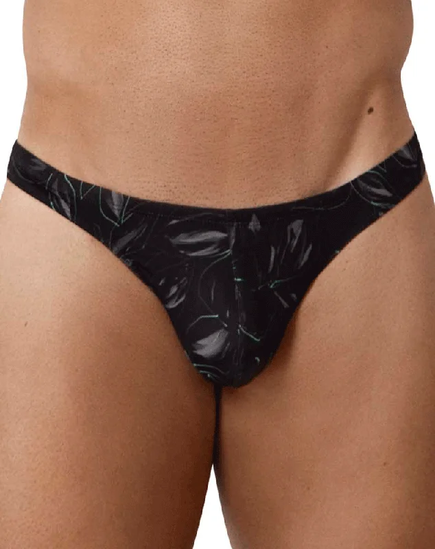 Organic men's thongs for an eco - friendly optionClever 1604 Oasis Thongs Black