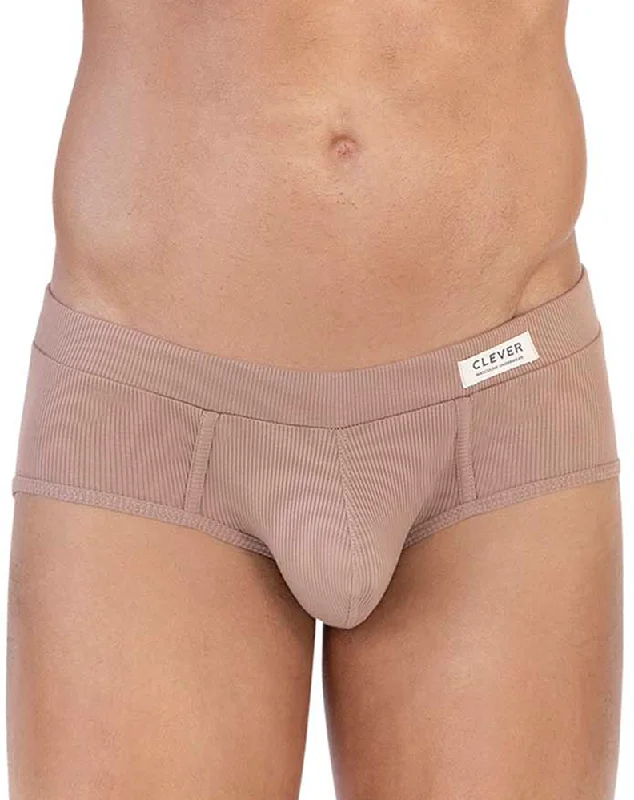 Men's briefs with a wide waistband for comfortClever 1605 Spirit Briefs Brown