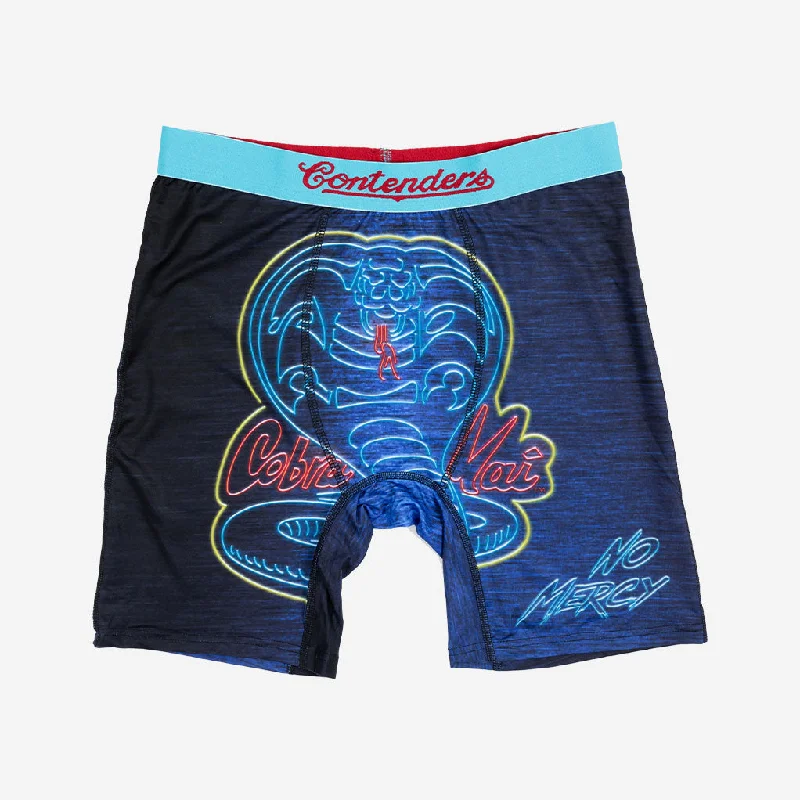 Patterned men's boxer briefs, such as stripes or checksCOBRA KAI NEON NO MERCY BRIEF Patterned men's boxer briefs, such as stripes or checksCOBRA KAI NEON NO MERCY BRIEF