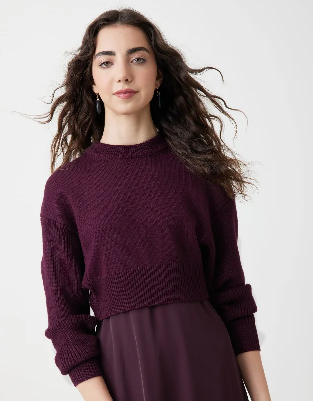 Lightweight men's robes for summer loungingCombination Stitch Shaker Sweater Plum - MUST BE PURCHASED WITH MAXI Lightweight men's robes for summer loungingCombination Stitch Shaker Sweater Plum - MUST BE PURCHASED WITH MAXI