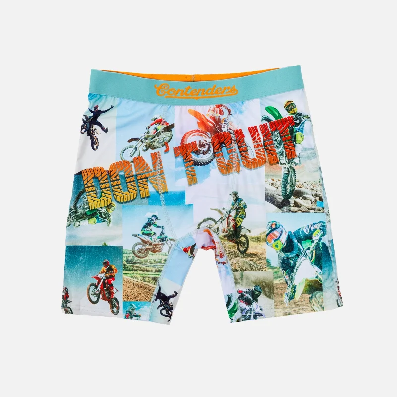 Mesh - paneled men's boxer briefs for ventilationCONTENDERS TYLER D MOTO BRIEF