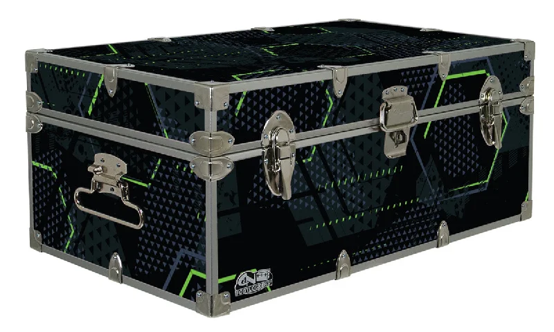 Patterned men's trunks, like camo or dotsDesigner Trunk - Glowing Hexagons - 32x18x13.5" Patterned men's trunks, like camo or dotsDesigner Trunk - Glowing Hexagons - 32x18x13.5"