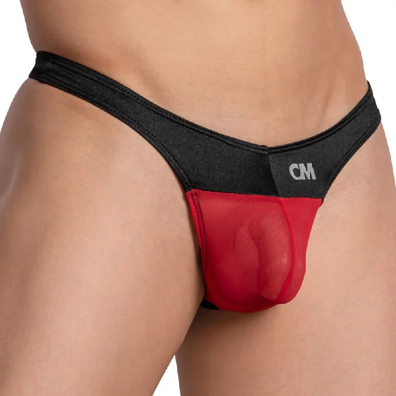 High - cut men's sexy underwear to accentuate curvesCover Male CMK070 Half Mesh Thong High - cut men's sexy underwear to accentuate curvesCover Male CMK070 Half Mesh Thong