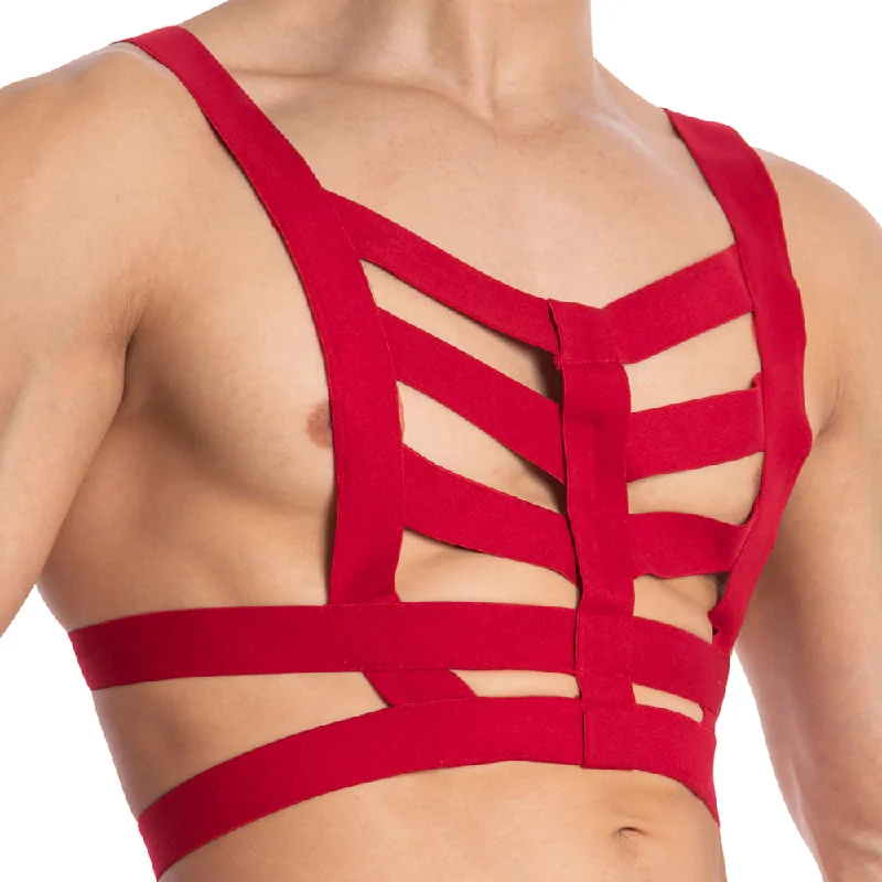 Leather men's sexy underwear for a bold lookDaddy DDU005 Hold On Hard Bodysuit