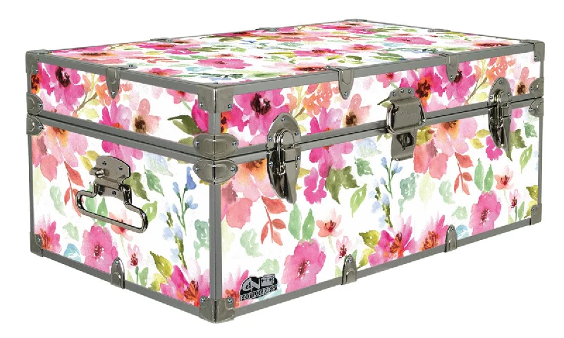 Mid - rise men's trunks for a balanced coverageDesigner Trunk - Floral Watercolor - 32x18x13.5" Mid - rise men's trunks for a balanced coverageDesigner Trunk - Floral Watercolor - 32x18x13.5"