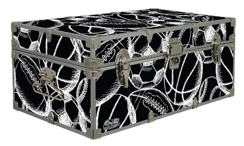 Patterned men's trunks, like camo or dotsDesigner Trunk - Sports Sketch - 32x18x13.5" Patterned men's trunks, like camo or dotsDesigner Trunk - Sports Sketch - 32x18x13.5"