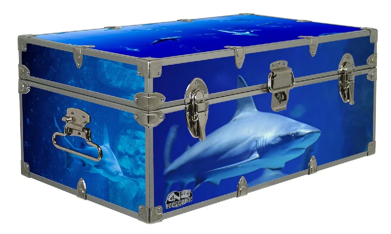 Solid - color men's trunks in various shadesDesigner Trunk - Sharks - 32x18x13.5"