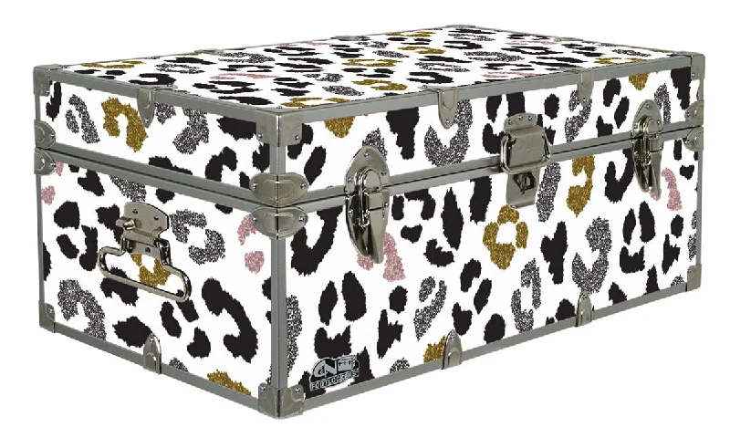 Patterned men's trunks, like camo or dotsDesigner Trunk - Glitter Cheetah - 32x18x13.5" Patterned men's trunks, like camo or dotsDesigner Trunk - Glitter Cheetah - 32x18x13.5"