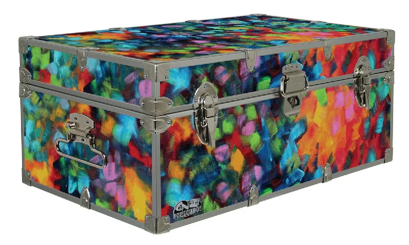 Breathable men's trunks for all - day wearDesigner Trunk - Paint Dabs - 32x18x13.5"