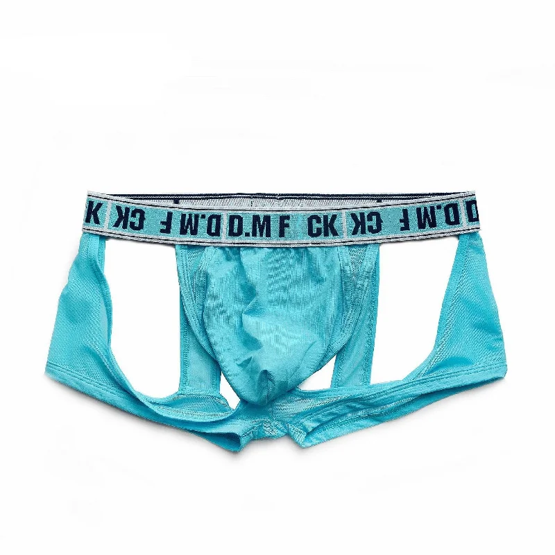 Organic cotton men's boxer briefs for sensitive skinDM F*ck Mesh Jock Boxers