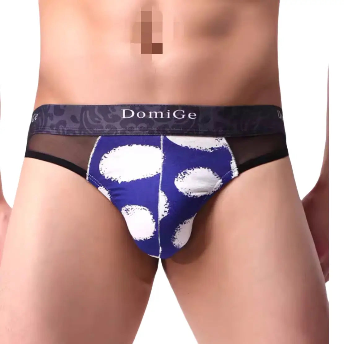 Patterned men's briefs with unique printsDomiGe Men’s Lace Underwear - Bikini Brief with Pouch and Thong Style