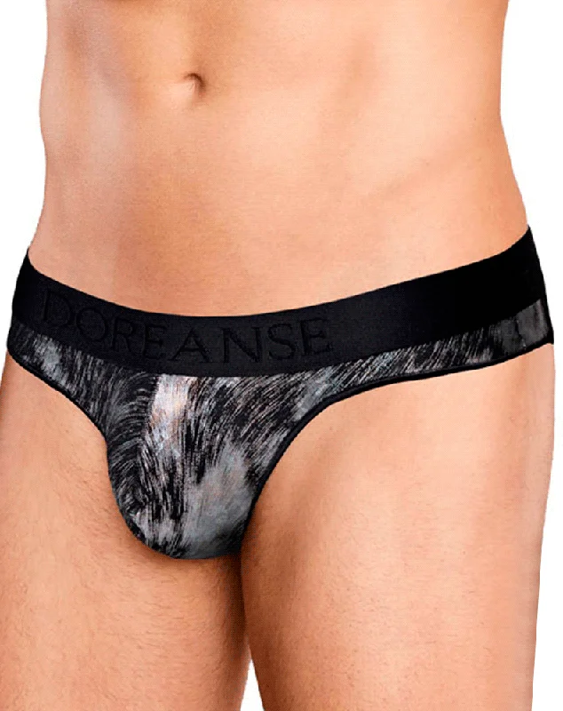 Mesh men's thongs for breathabilityDoreanse 1208-prn Nebula Thongs Printed