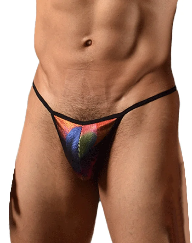 Patterned men's thongs, such as stripes or polka dotsDoreanse 1300-phx Disco Thongs Phoenix