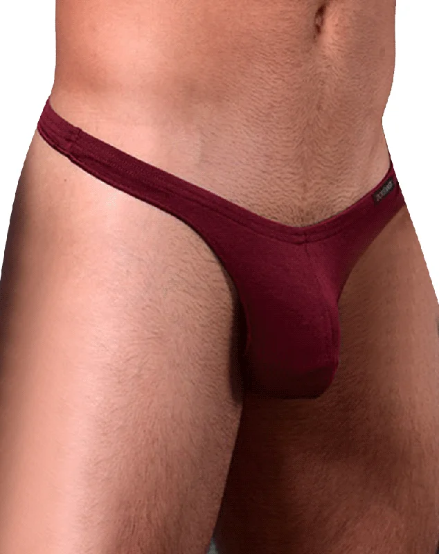 Tag - less men's thongs to prevent irritationDoreanse 1392-brd Euro Thong Bordeaux