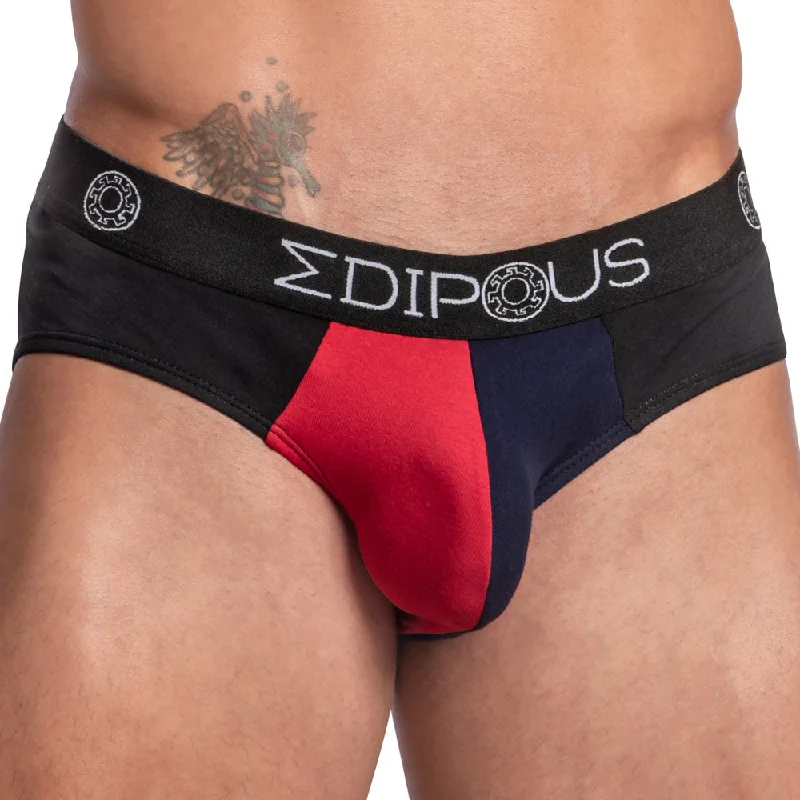 Patterned men's briefs with unique printsEdipous EDJ019 Color Slash Brief