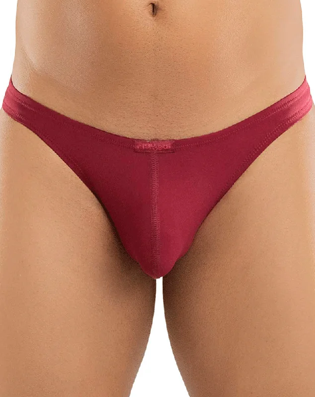 Patterned men's thongs, such as stripes or polka dotsErgowear Ew1157 X4d Thongs Burgundy