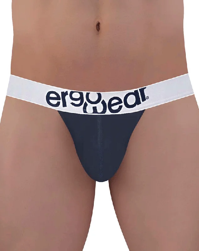 Seamless men's thongs for a discreet lookErgowear Ew1470 Max Cotton Navy Blue