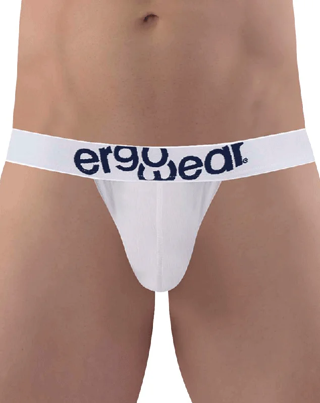 Low - rise men's thongs for a modern styleErgowear Ew1474 Max Cotton Thongs White