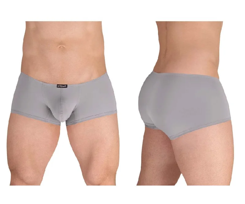 Microfiber men's boxer briefs for a smooth feelErgoWear EW1593 X4D Trunks Color Silver Gray