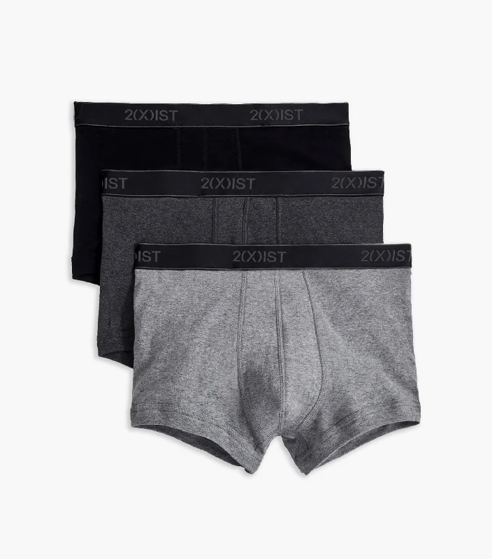 Soft - touch men's trunks for a gentle feelEssential Cotton No-Show Trunk 3-Pack