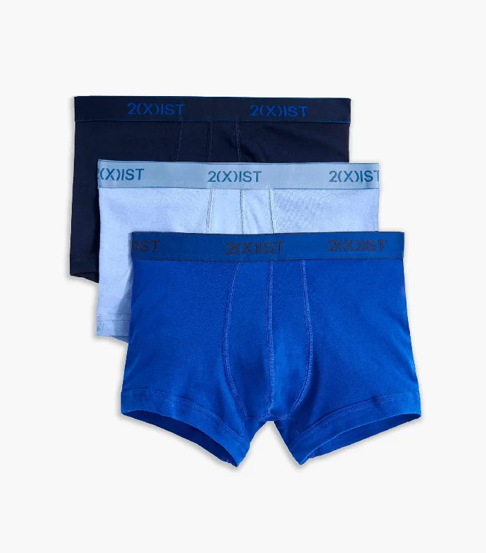 Men's trunks with a reinforced crotch areaEssential Cotton No-Show Trunk 3-Pack