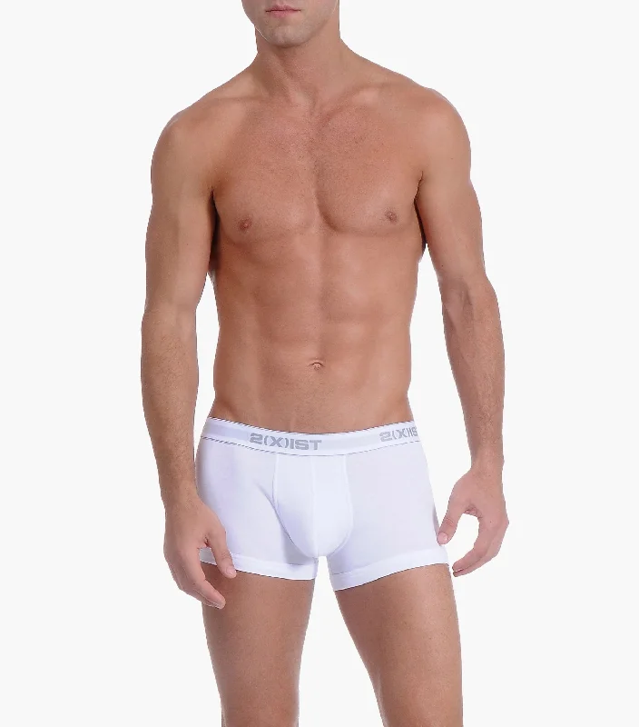 Mesh - back men's trunks for ventilationEssential Cotton No-Show Trunk 3-Pack