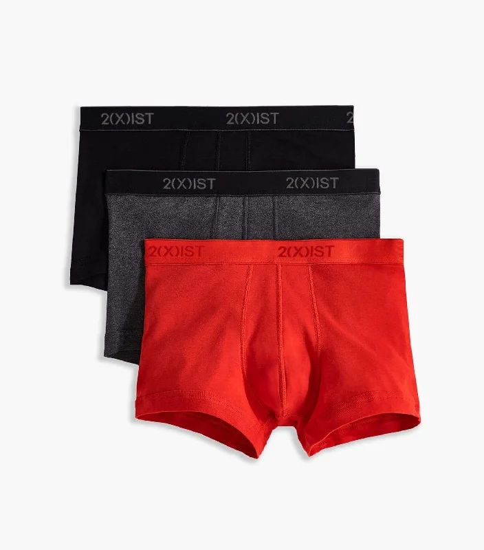 Athletic - grade men's trunks for sportsEssential Cotton No-Show Trunk 3-Pack