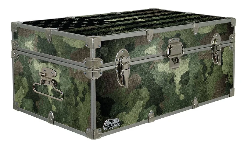 Men's trunks with a contoured pouch designDesigner Trunk - Camo Flag - 32x18x13.5" Men's trunks with a contoured pouch designDesigner Trunk - Camo Flag - 32x18x13.5"