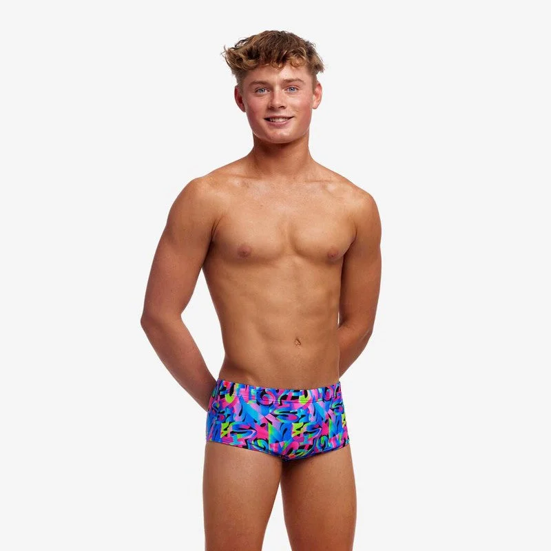Mid - rise men's trunks for a balanced coverageFunky Trunks Boy's Sidewinder Trunks | Funk & Blues
